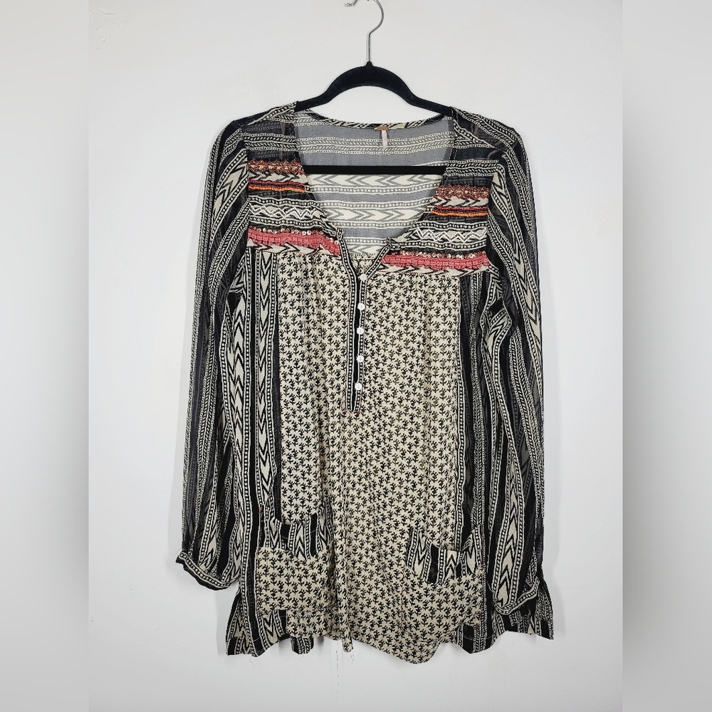 Free People Feather In The Wind Tunic, Size Medium